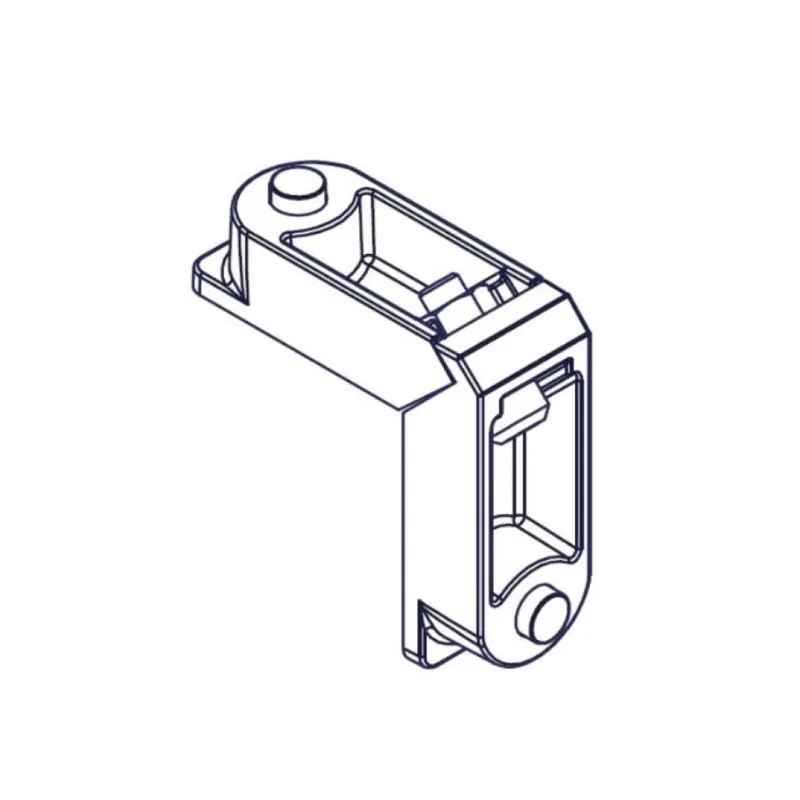 Koop Online Squadretta meccanica con dado 1315 Comunello, tiraggio interno, larghezza 22 mm, altezza 14,5 mm, materiale Alluminio