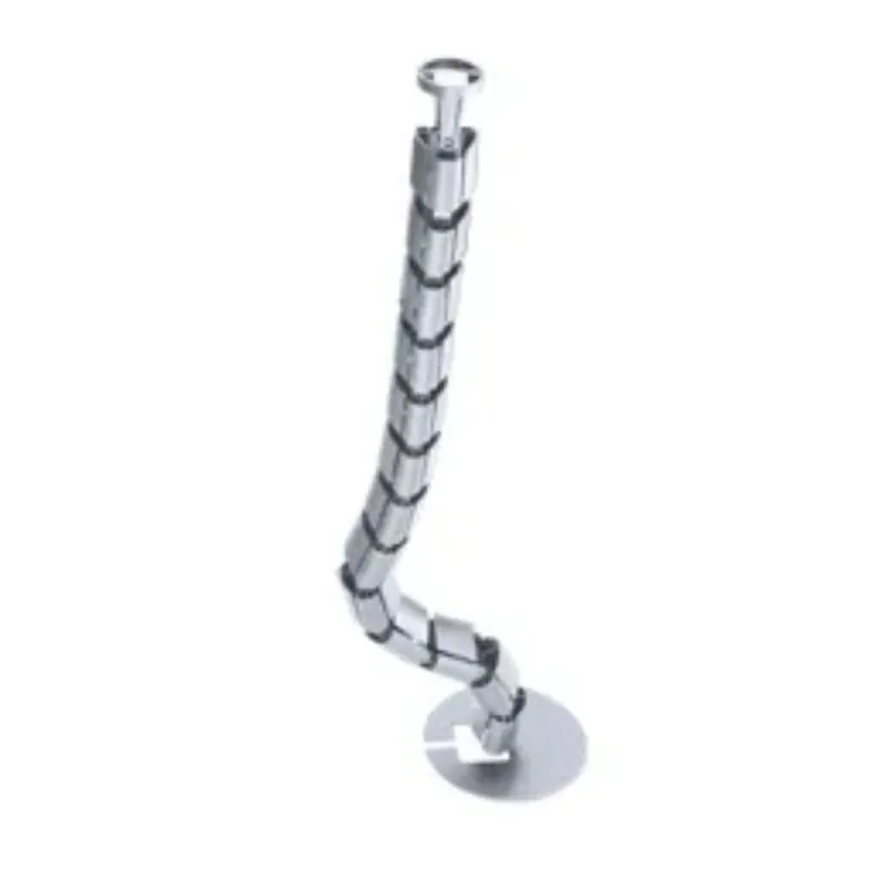 Passacavi Vertebra Complement OP-5005SL per scrivania e mobile, lunghezza 910 mm, Plastica finitura Argento Fabrieksprijs