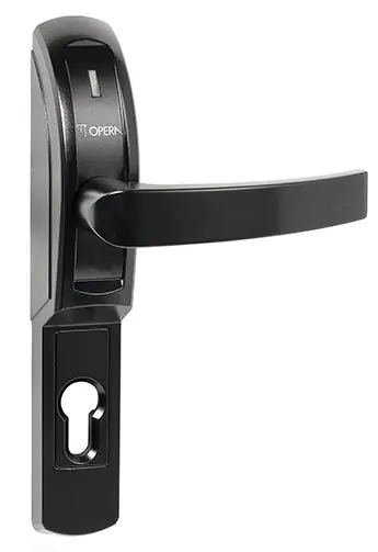 Elettromaniglia Smart Trim Opera 40811N, Ouverture interasse 72 mm, versione 12-24V con led, finitura Verniciato Nero Ral 9005 Gereduceerde Prijs