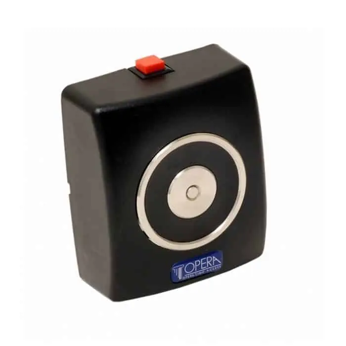 Alleen Vandaag Elettromagnete di trattenuta a Parete 19001 Opera, versione con pulsante di sblocco, finitura Nero
