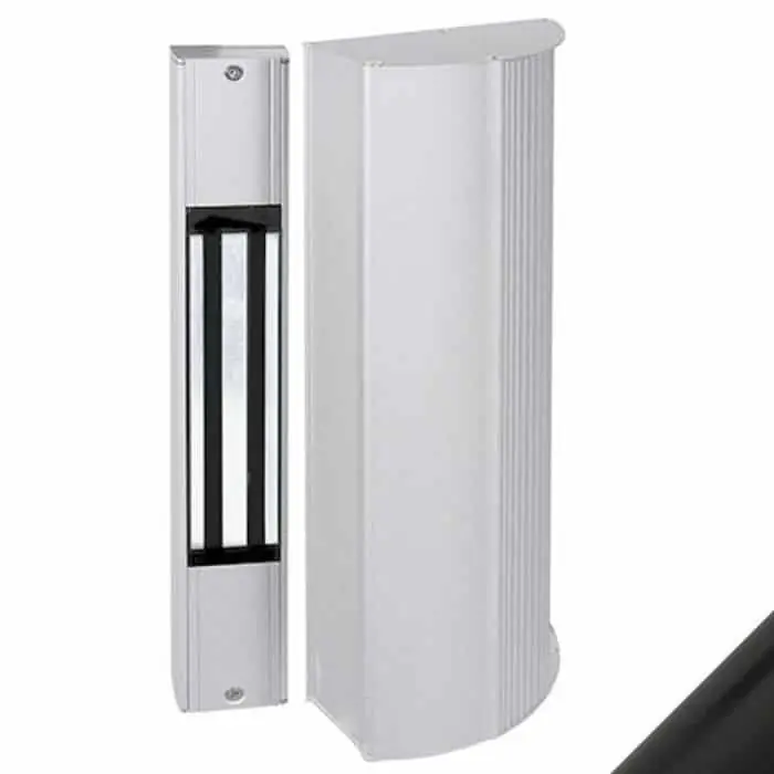 Express Levering Elettromagnete Mini con maniglia 14700TDN Opera, forza Kg. 300, versione da applicare, finitura Alluminio Anodizzato Nero