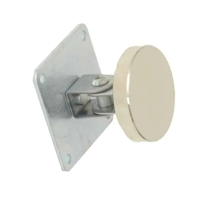 Tijdelijk Beschikbaar Contropiastra snodata per elettromagnete a parete 01805Z Opera, versione da applicare, finitura Acciaio Zincato