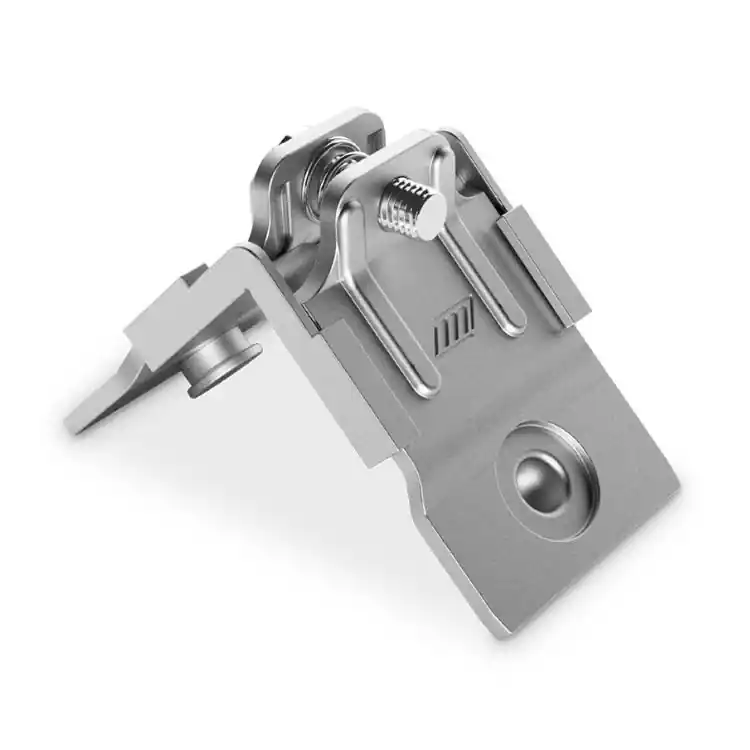 Laatste Kans Squadretta di giunzione angolare 0605/200 Conero Monticelli, con pulsanti, dimensioni 45,7x15 mm, in Acciaio Zincato