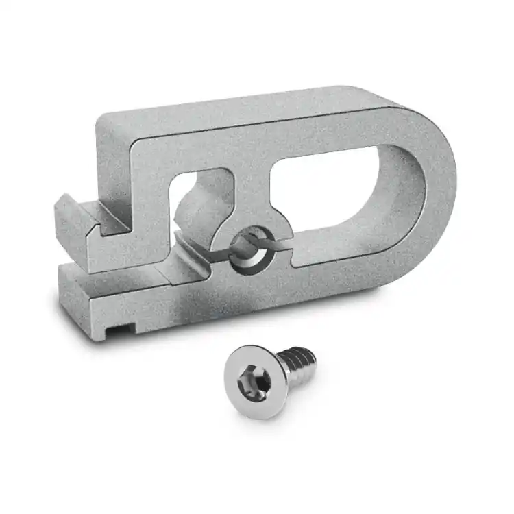 Cavallotto di giunzione a T 0575/250 Bernina Monticelli, fissaggio rapido, dimensioni 28,5x14,6 mm, in Alluminio Betaalbaar