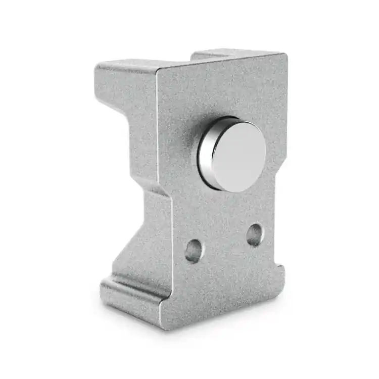 Cavallotto di giunzione a T 0520.10/250 Montebianco Monticelli, con pulsante, dimensioni 40,8x9,8 mm, in Alluminio Meest Verkocht