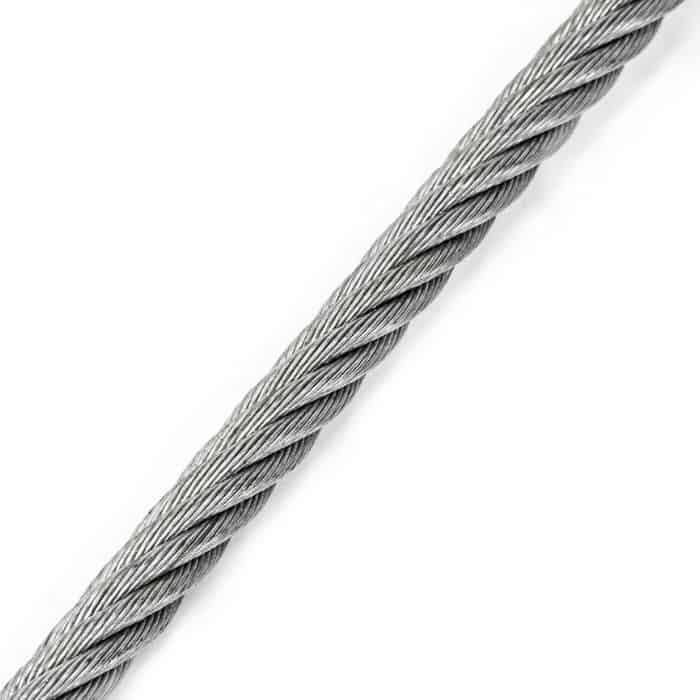 Aanbieding Fune commerciale preformata in acciaio diametro 8 mm, UNI ISO 2408, finitura Zincato