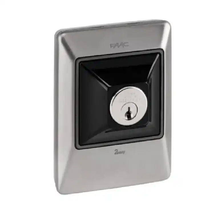 Pulsante a 2 chiavi e di comando XK11 B FAAC Green 2easy, per parete o colonnina, per automazione cancello Direct Verzonden
