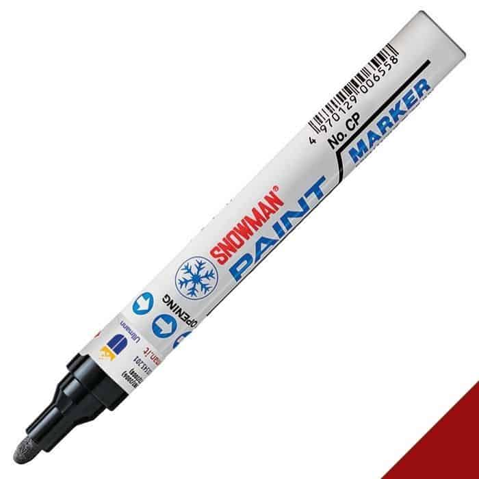 Pennarello Snowman Paint Market P212, punta standard da 4,5 mm, finitura Amaranto Lucido Direct Beschikbaar