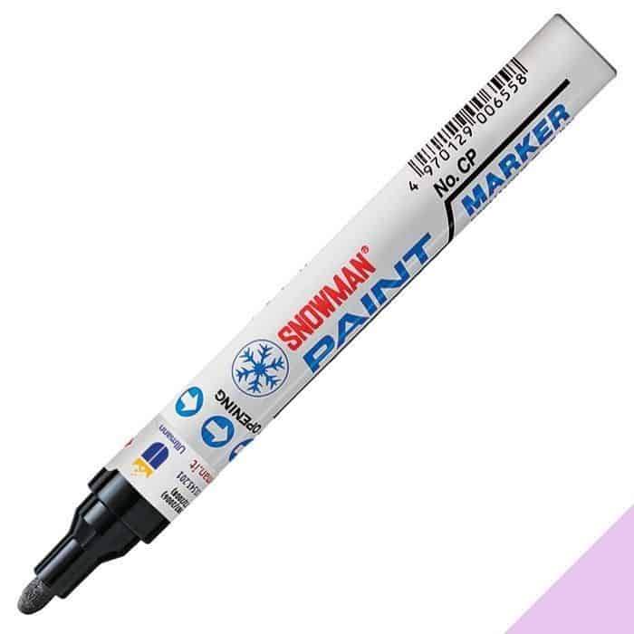Pennarello Snowman Paint Market P211, punta standard da 4,5 mm, finitura Lilla Lucido Snelle Levering
