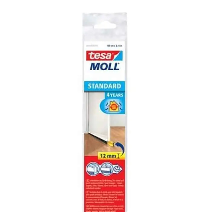 Sottoporta adesivo in plastica Tesa 05433-00102-00 Trasparente, lunghezza 1 mt, 37 mm Rechtstreeks Van De Fabrikant