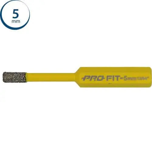 Foretto Diamond Dry Profit per pietra dura, gambo esagonale, diametro 5 mm Speciale Aanbieding