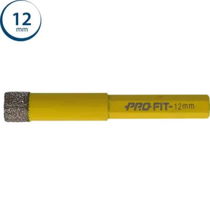 Foretto Diamond Dry Profit per pietra dura, gambo esagonale, diametro 12 mm Lage Kosten