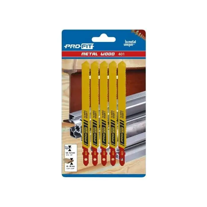 Lama a seghetto Profit 401 per Metallo e Legno, spessore 1 mm, lunghezza 125 mm Beperkte Voorraad