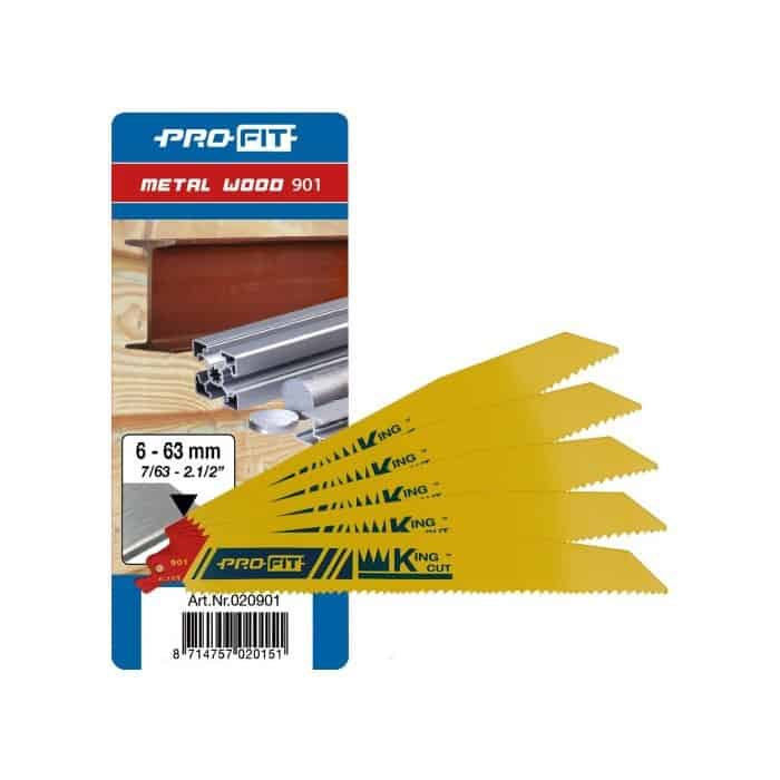 Gratis Retour Lama a seghetto Profit 901 per Metallo e Legno, spessore 1,6 mm, lunghezza 225 mm