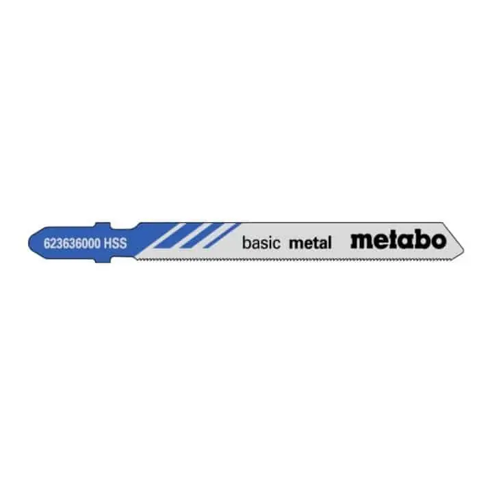 Nieuw Confezione 5 lame a seghetto Metabo Basic metal fresata/ondulata, per metalli, dimensioni 66x1 mm