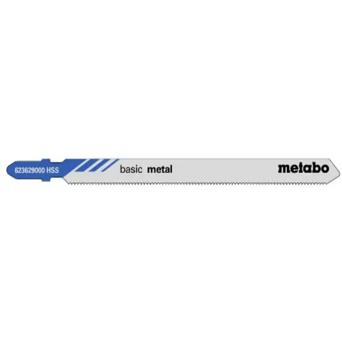 Confezione 5 lame a seghetto Metabo Basic metal fresata/ondulata, per metalli, dimensioni 106x1 mm Uitverkoop
