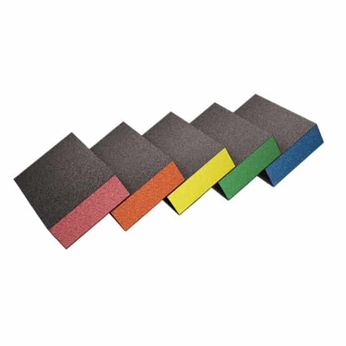 Shop Nu Spugna abrasiva Sia Biffignardi Siasponge Block Hard per lavori veloci, dimensioni 69x98 mm, grana 100, colore giallo