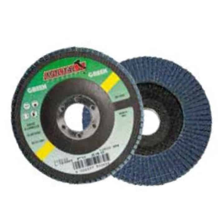 Uitverkoop Disco lamellare abrasivo Molital Green con supporto in Fibra di Vetro, lamella singola, dimensioni 125x22 mm, grana 40