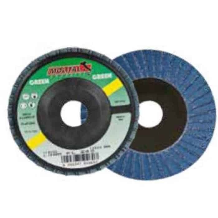 Disco lamellare abrasivo Molital Green con supporto in Nylon, lamella doppia, dimensioni 125x22 mm, grana 80 Dagaanbieding