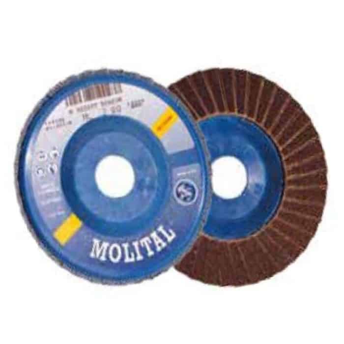 Aanbieding Disco lamellare abrasivo Molital ML con supporto in Nylon, lamella doppia, dimensioni 115x22 mm, grana 60