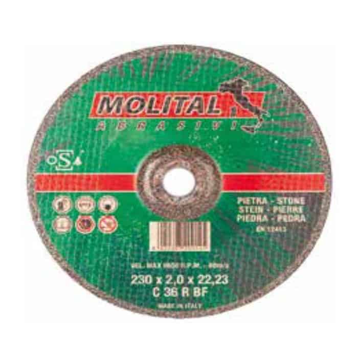 Disco rigido Molital per taglio marmo e pietra, centro piano, dimensioni 125x16x22 mm Betrouwbaar