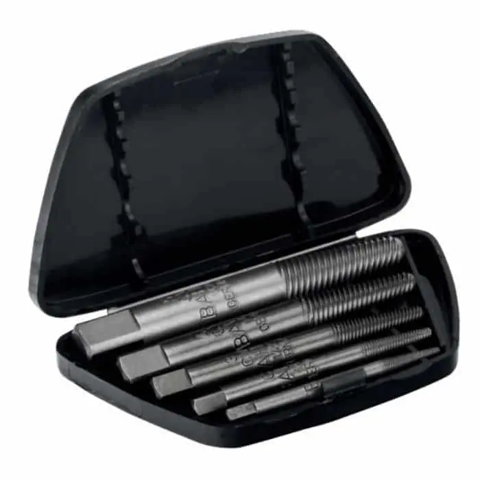 Assortimento Estrattori Bahco per viti prigioniere, set da 5 pz,da M3 a M18, finitura sabbiata Snelle Levering