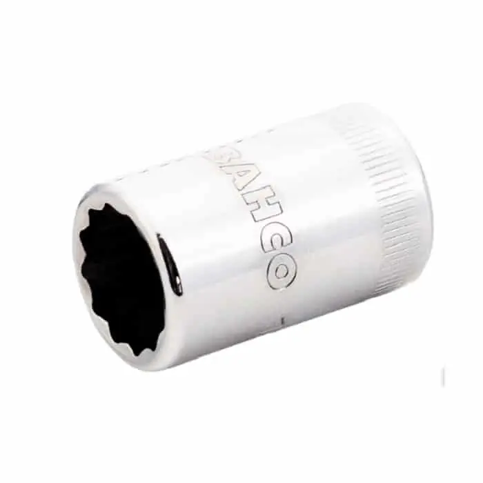 Koop Vandaag Chiave a bussola Bahco da 1/2, con attacco quadro, profilo doppio esagono, presa 12 mm, lunghezza totale 38 mm, finitura Lucida