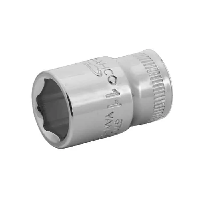 Beperkt Aanbod Chiavi a bussola Bahco da 1/4, con attacco quadro, profilo esagonale, presa 11 mm, lunghezza totale 24,7mm, finitura Lucida