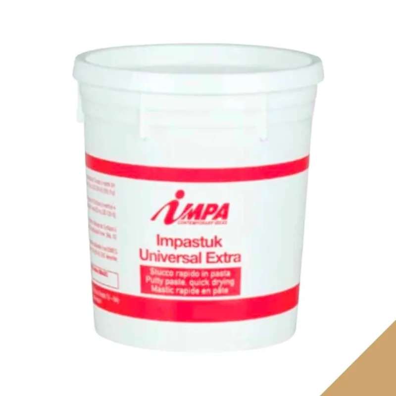 Gecertificeerd Stucco rapido Impa per legno, in pasta base acqua, barattolo da 1 Kg, colore Rovere