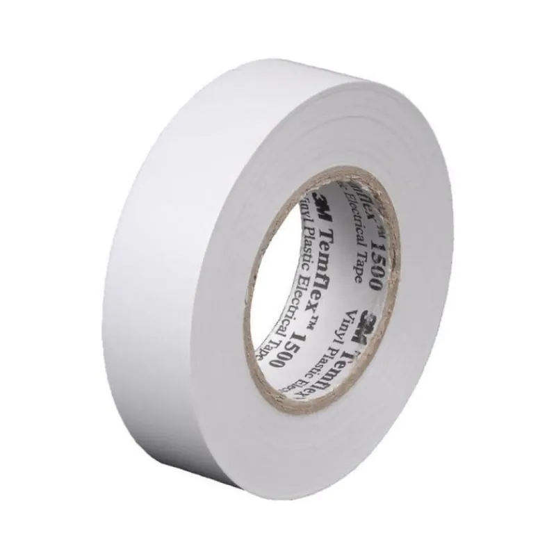 Nastro isolante 155 Temflex 3M per uso elettrico e generico, dimensione 15 mm, lunghezza 10 m, Vinile finitura Bianco Beperkte Voorraad