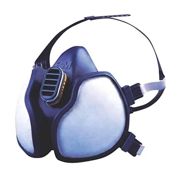 Respiratore a semimaschera senza manutenzione 4255 4000+ 3M, per polveri e vapori organici, classe FFA2P3, con valvola Op = Op