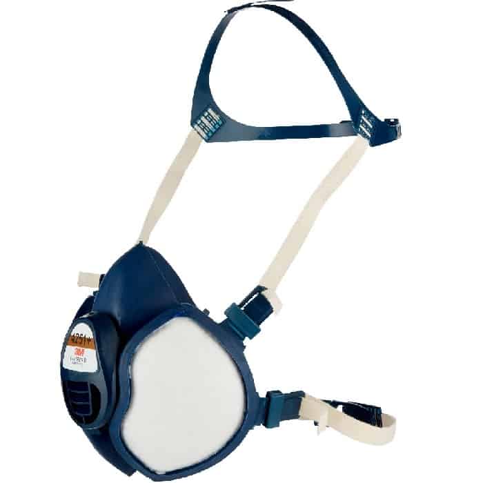 Respiratore a semimaschera senza manutenzione 4251 4000+ 3M, per polveri e vapori organici, classe FFA1P2, con valvola Betrouwbaar