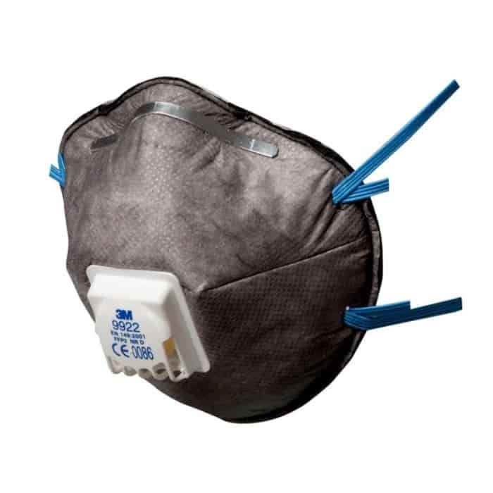 Aanbieding Respiratore monouso 9922 Serie 9000 3M per vapori organici, classe FFP2 NR D, con valvola, colore Grigio