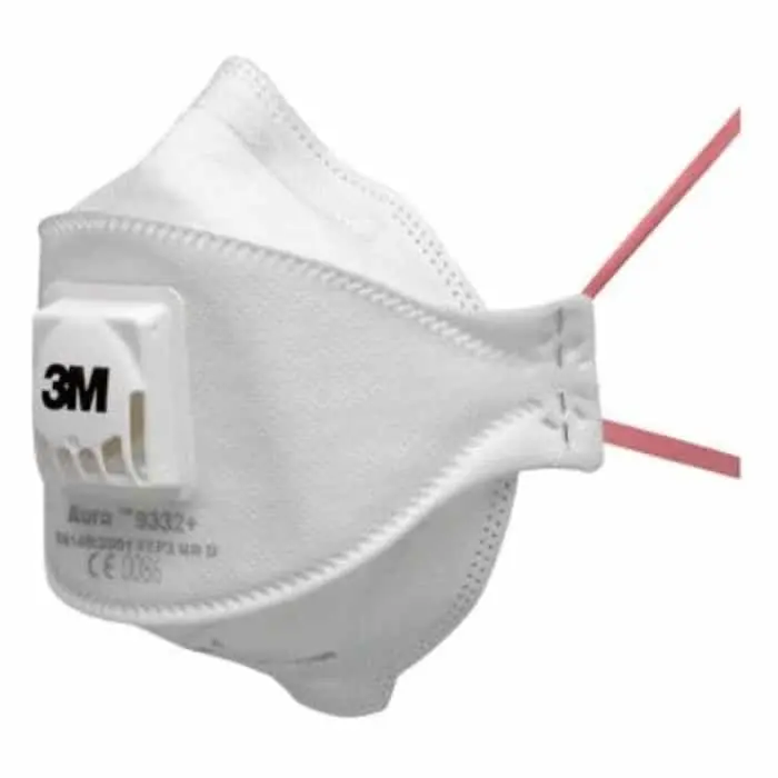 Korting Respiratore filtrante 9332+ Serie Aura 9300+ Comfort 3M per polveri, classe FFP3 NR D, con valvola, colore Bianco