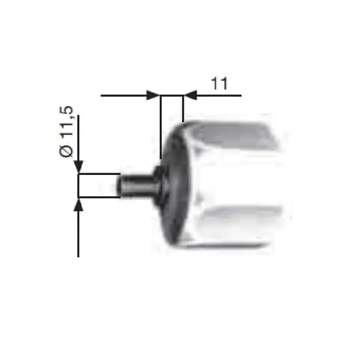 Alleen Vandaag Calotta Sames per rullo ottagonale tapparella avvolgibile sezione 60 mm, finitura Zincata