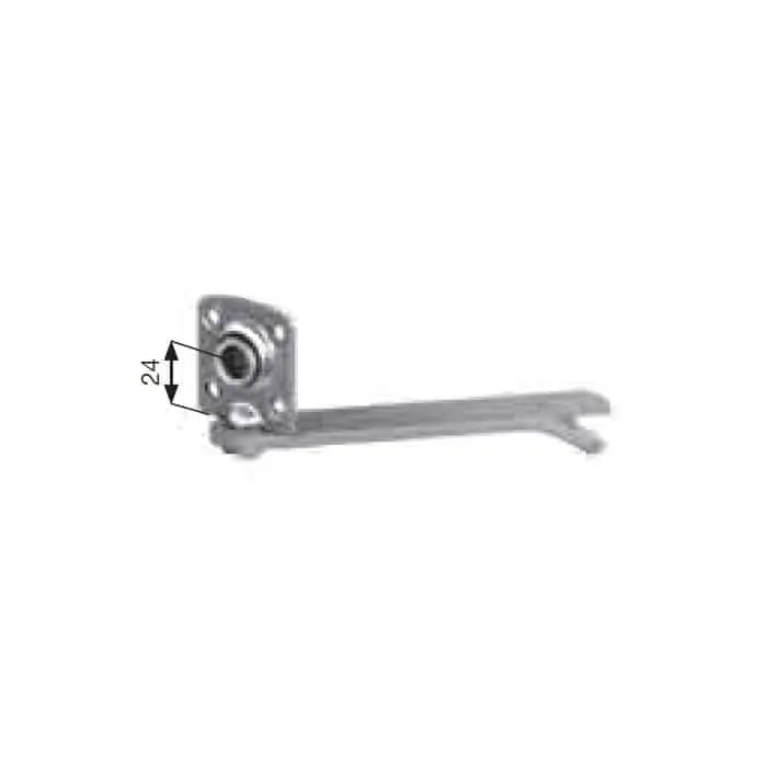 Hoge Kwaliteit Supporto a murare TE Sames per tapparella avvolgibile, altezza 24 mm, boccola 16 mm, finitura Zincata