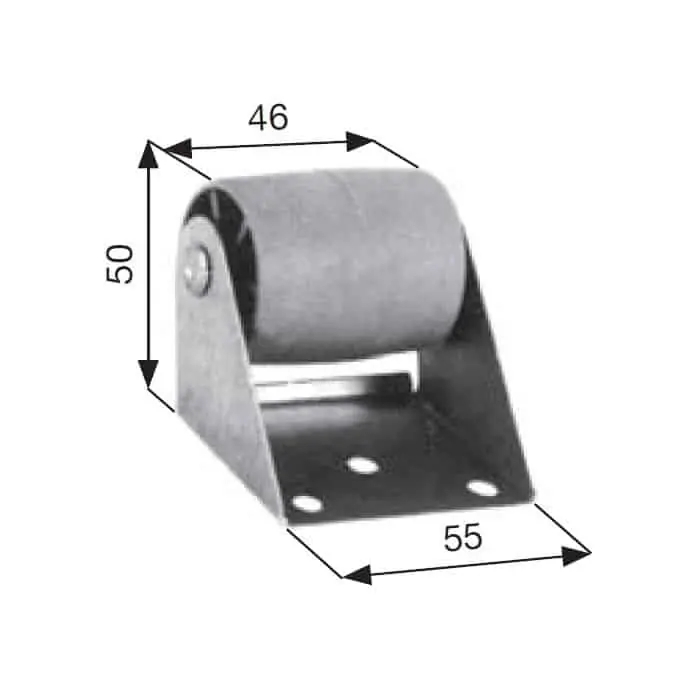 Rullino di rinvio Sames per tapparella avvolgibile, tipo medio, dimensioni 55x50 mm, finitura Zincata Bestseller