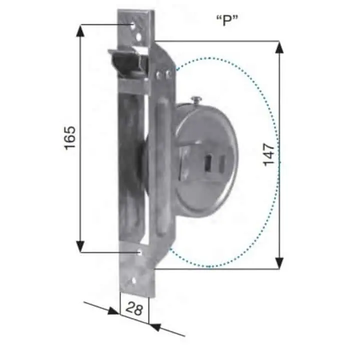 Shop Nu Avvolgitore a semincasso serie S Sames per tapparella avvolgibile, capacità 9 mt, ingombro 125 mm, finitura Zincata
