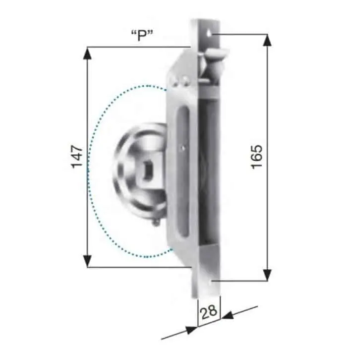 Avvolgitore a semincasso serie S Sames per tapparella avvolgibile, capacità 5 mt, ingombro 95 mm, finitura Zincata Flitsaanbieding
