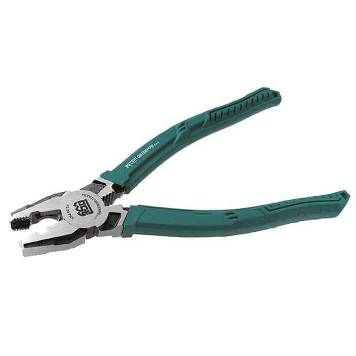 Pinza Multifunzione Pettiti PZ-59, da 204 mm, Acciaio al carbonio, impugnatura ergonomica a T Beperkt Aanbod