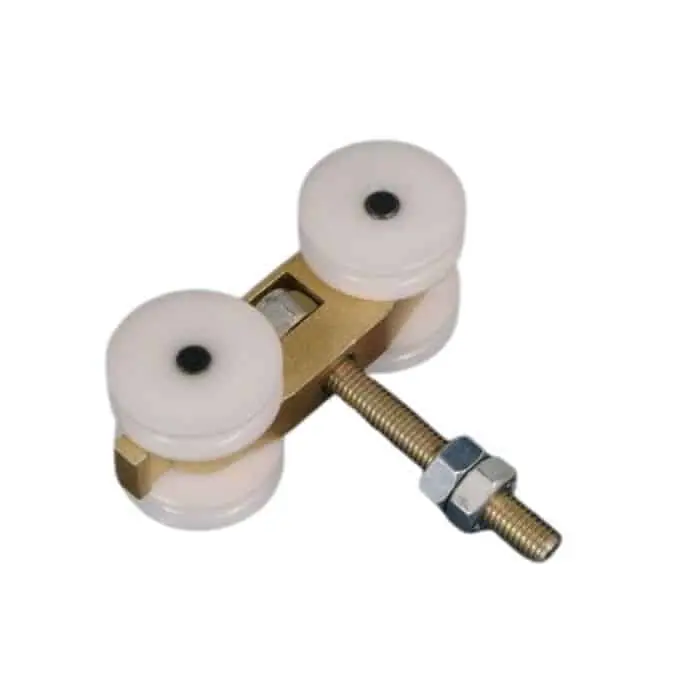 Tijdelijk Beschikbaar Carrello fisso centrale a 4 ruote 4S300 serie Monosilent Pettiti, materiale Nylon