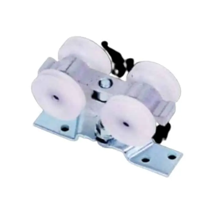Gereduceerde Prijs Carrello fisso a 4 ruote 4S200 serie Monosilent Pettiti, materiale Alluminio