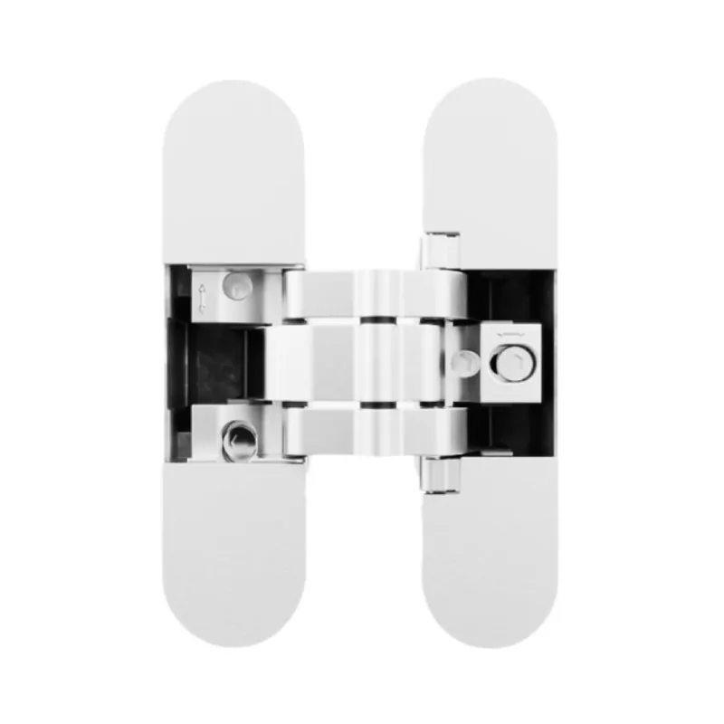 Shop Nu Cerniera a scomparsa AN 141 3D FVZ 14/44 Anselmi per porte filo muro, dimensione 134x32-34 mm, portata 40 Kg, regolabile su 3 assi, Zama finitura Bianco