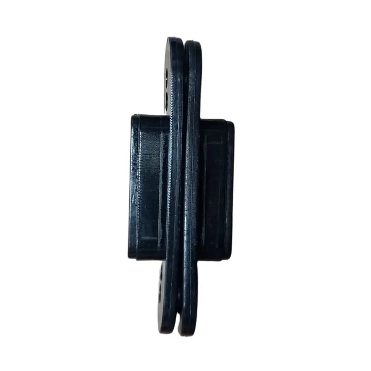 Coppia Cricchetti magnetici Xinnix per porta, ad incasso, dimensioni 82x22 mm, in Nylon, finitura Nero Op = Op