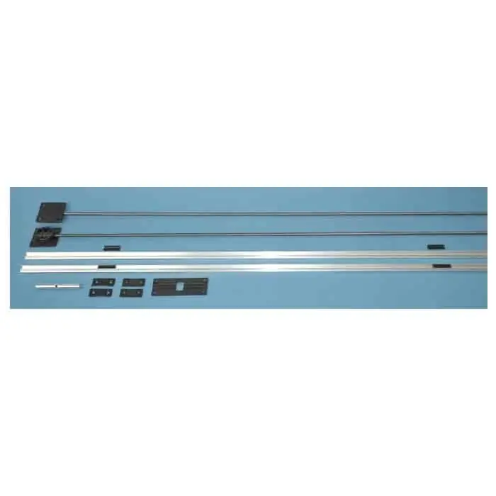Favoriet Kit raddrizza anta Vespa Sliding per armadio, con regolazione centrale, lunghezza profilo 2300 mm, finitura Alluminio Argento