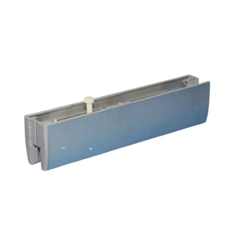 Laatste Kans Kit piastre 1005009AZ Sliding per porta in vetro da interni, portata 100 Kg, Alluminio finitura Argento Anodizzato