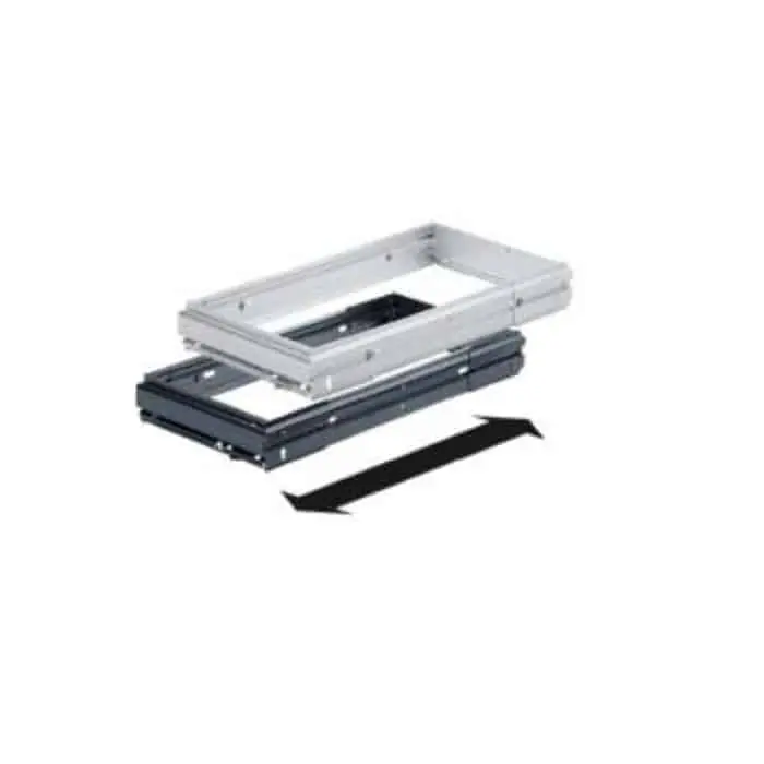 Speciale Aanbieding Telaio per cartelle sospese Civic, vano da 380-1200 mm, profondità 330 mm, finitura nero