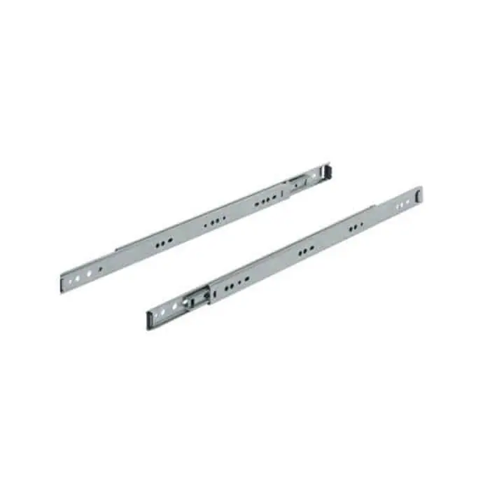Guida scorrevole a sfera Ram Industrie per cassetto, estrazione totale, portata 45 kg, lunghezza 350 mm, finitura Zincata Betrouwbaar