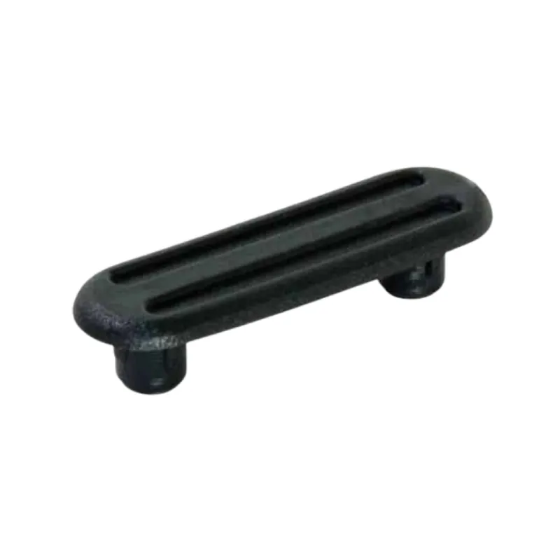 Scivolo con 2 perni 50L Valplast per mobile, interasse 32 mm, lunghezza 52 mm, altezza 10 mm, Nylon finitura Nero Laatste Versie