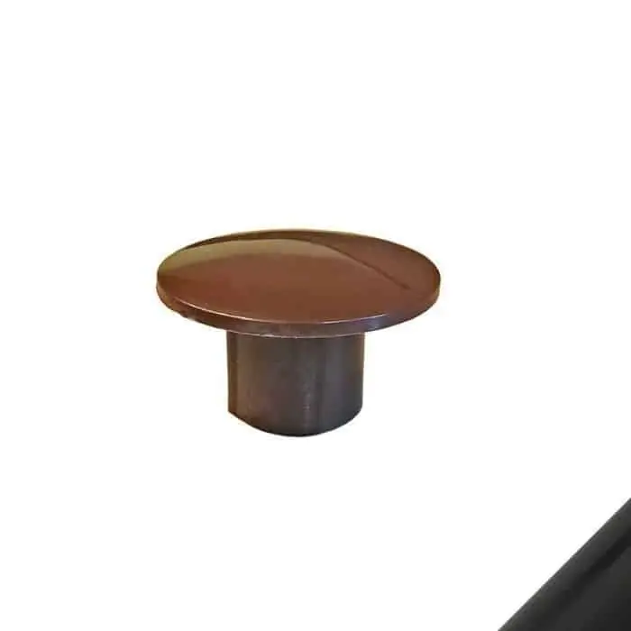 Borchia tonda in nylon filettata 11 Valplast, passo metrico M8, diametro 26 mm, finitura Nero Gratis Retour
